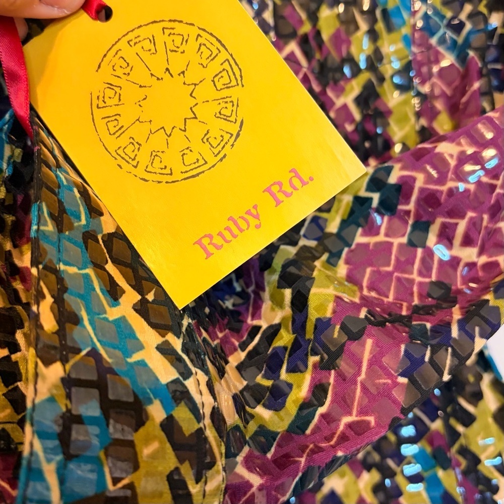 Ruby Rd. Multicolor Patterned Blazer NWT - Picture 4 of 8